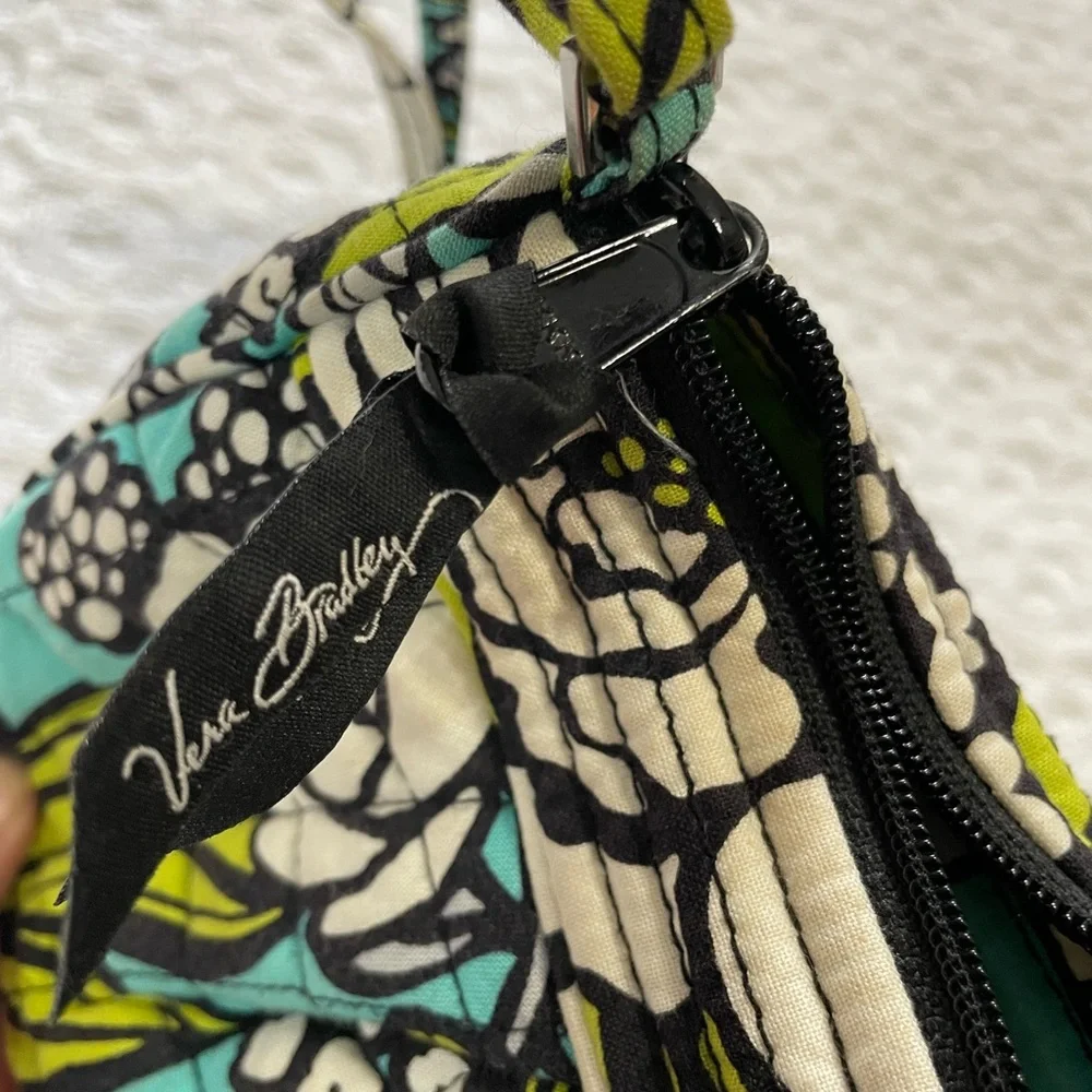 Vera Bradley Floral Crossbody Bag - Blue and‎ Green~ Small Bag